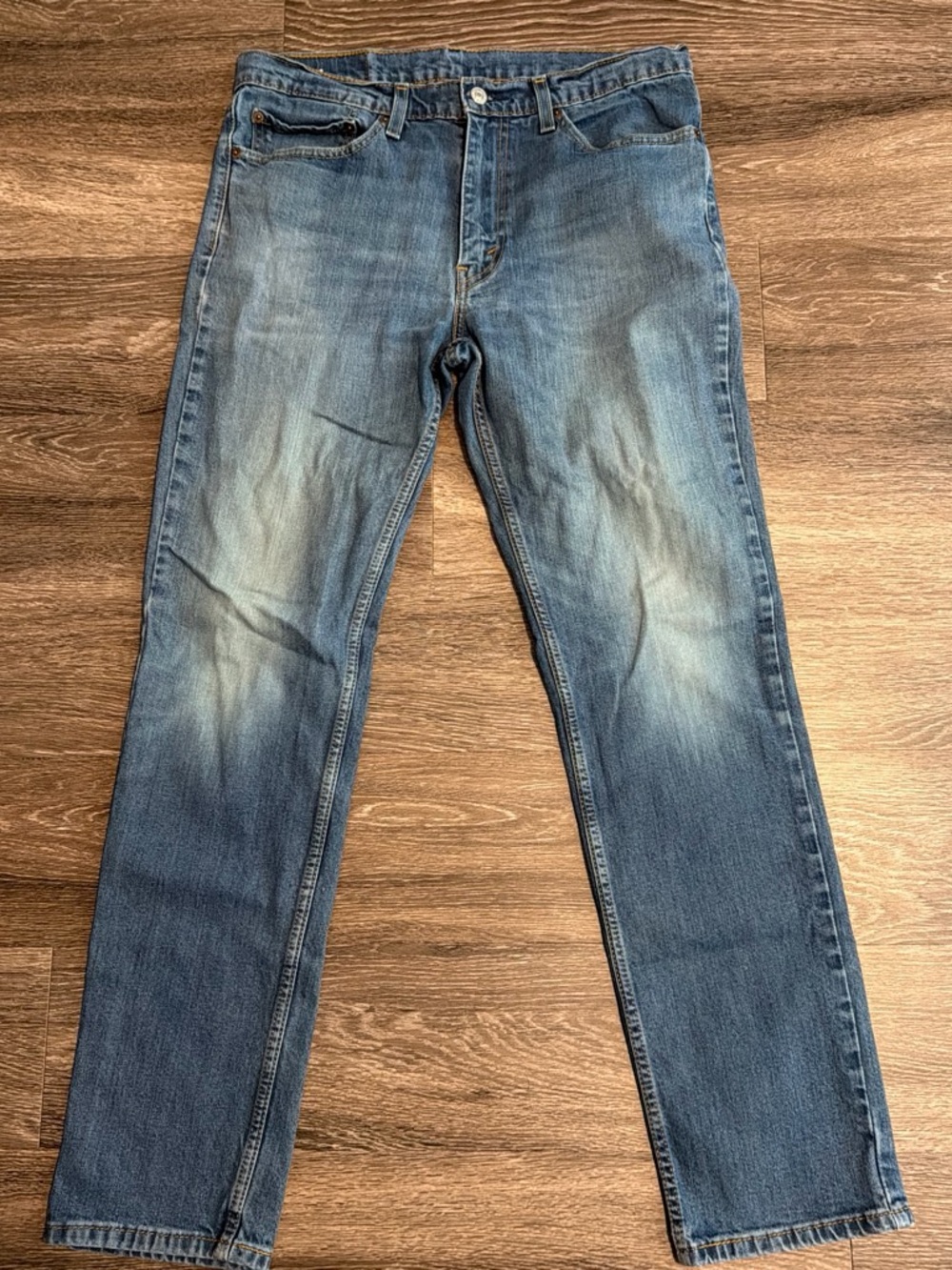 Levi's Men's Medium Blue Slim Straight Jeans 34x32